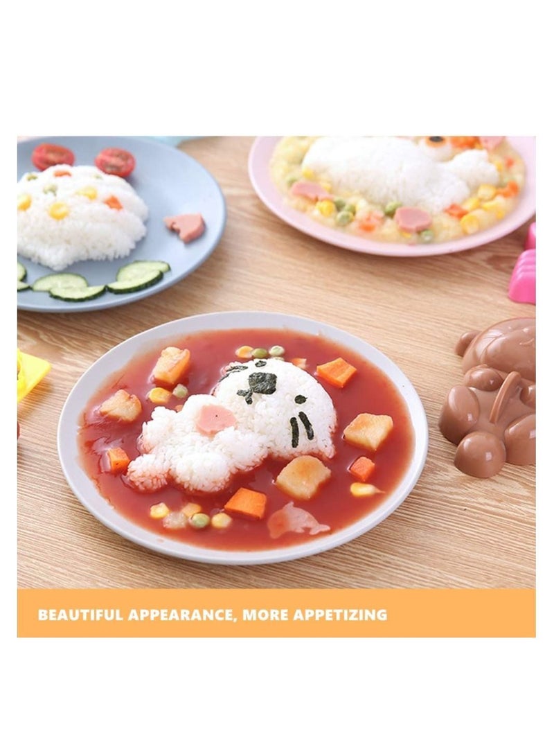 NIBEMINENT Rice Mold Cartoon Ocean Bento Maker Mould Shell Crab & Seal Seaweed Nori Expression Cutter Accessories DIY Kitchen Tools for Baby Kids Meal, Set of 5 - Image 5