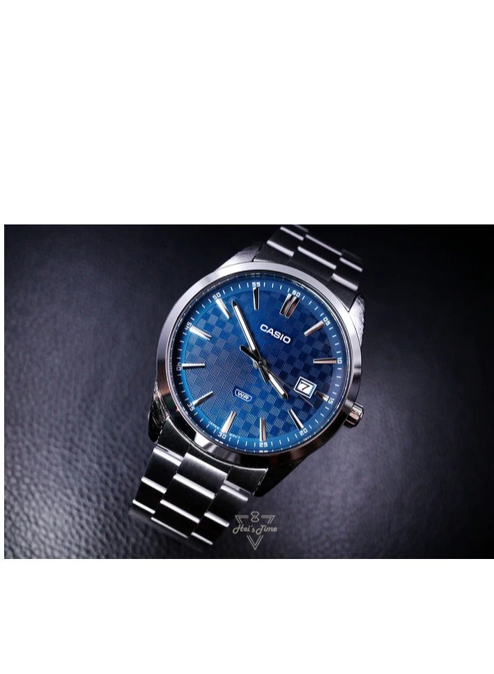 CASIO Men's Analog Round Shape Stainless Steel Wrist Watch MTP-VD03D-2A2 - 41 Mm - Image 3
