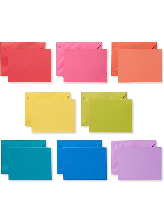 American Greetings Single Panel Blank Cards With Envelopes Rainbow Colors 200 Count - Image 1