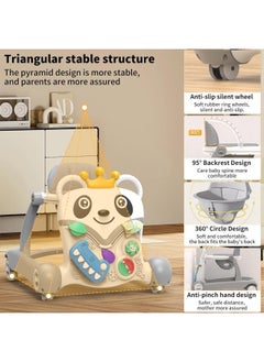 MAAS 3 in 1 Baby Walker, Baby Push Walker, Foldable Baby Walker with Music, Steering Wheel, Walking Toys for Boys and Girls  - Image 5