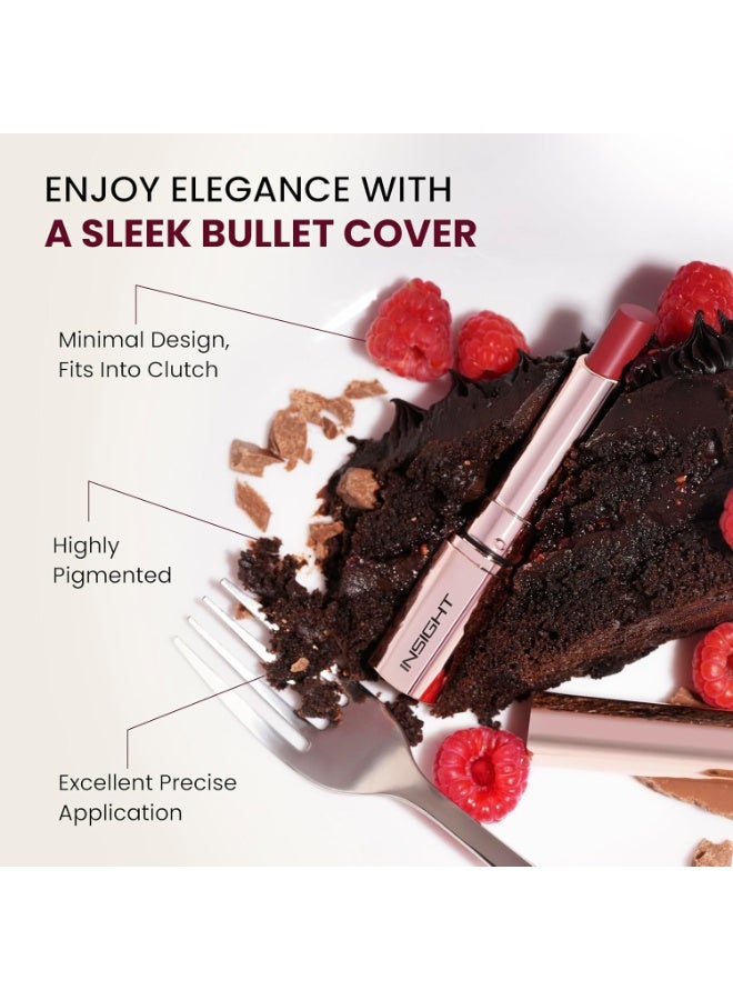 إنسايت أحمر شفاه إنسايت موس مات - لون توت بري مفتت (4 غرام) | غني بالأصباغ | يدوم لأكثر من 12 ساعة | ملمس مخملي خفيف | تركيبة مرطبة مع سيراميدات وزيت الأرغان | مقاوم للماء ولا يترك أثراً - Image 5