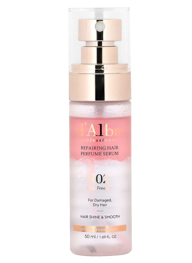 d'Alba - Professional Repairing Hair Perfume Serum R02 Rose Freesia  1.69 fl oz (50 ml) - Image 1