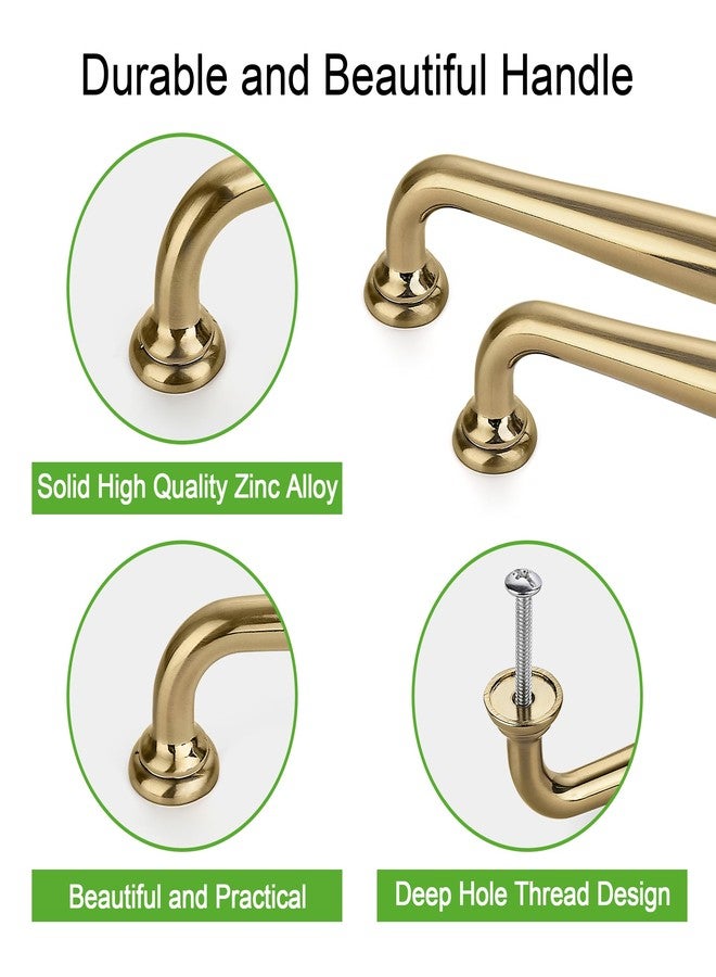 SAILING 10 Pack Cabinet Handles-5"/128mm Screw Spacing Champagne Bronze Furniture Hardware Handles for Kitchen Cabinets Bedroom Dresser Wardrobe Cabinet Pulls - Image 3