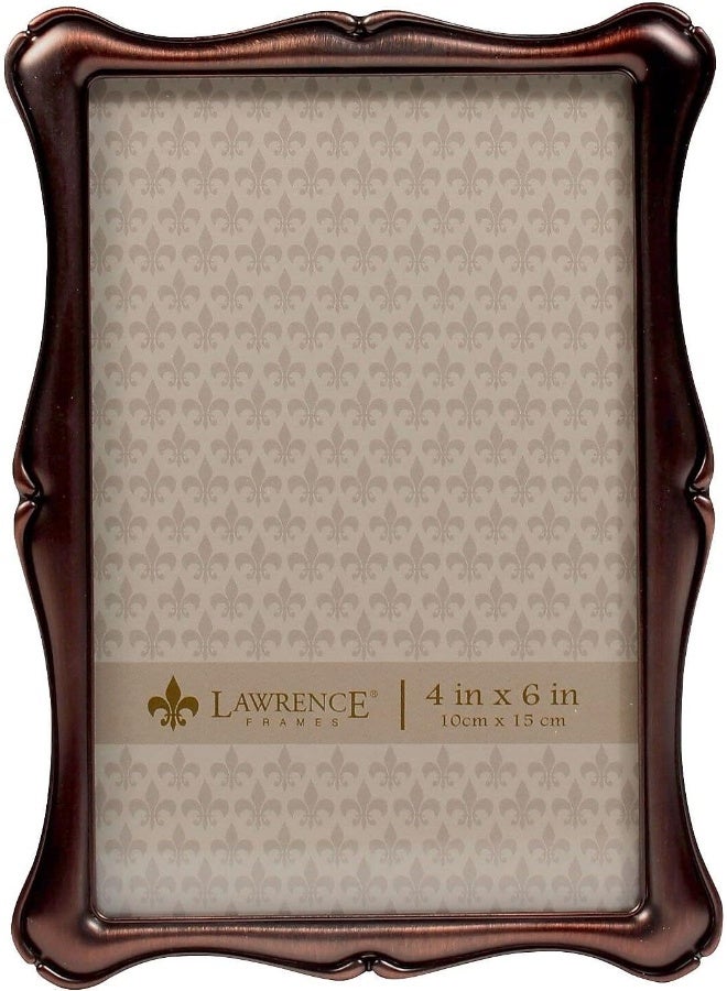 Lawrence Frames 4x6 Oil Rubbed Bronze Romance Picture Frame - Image 2