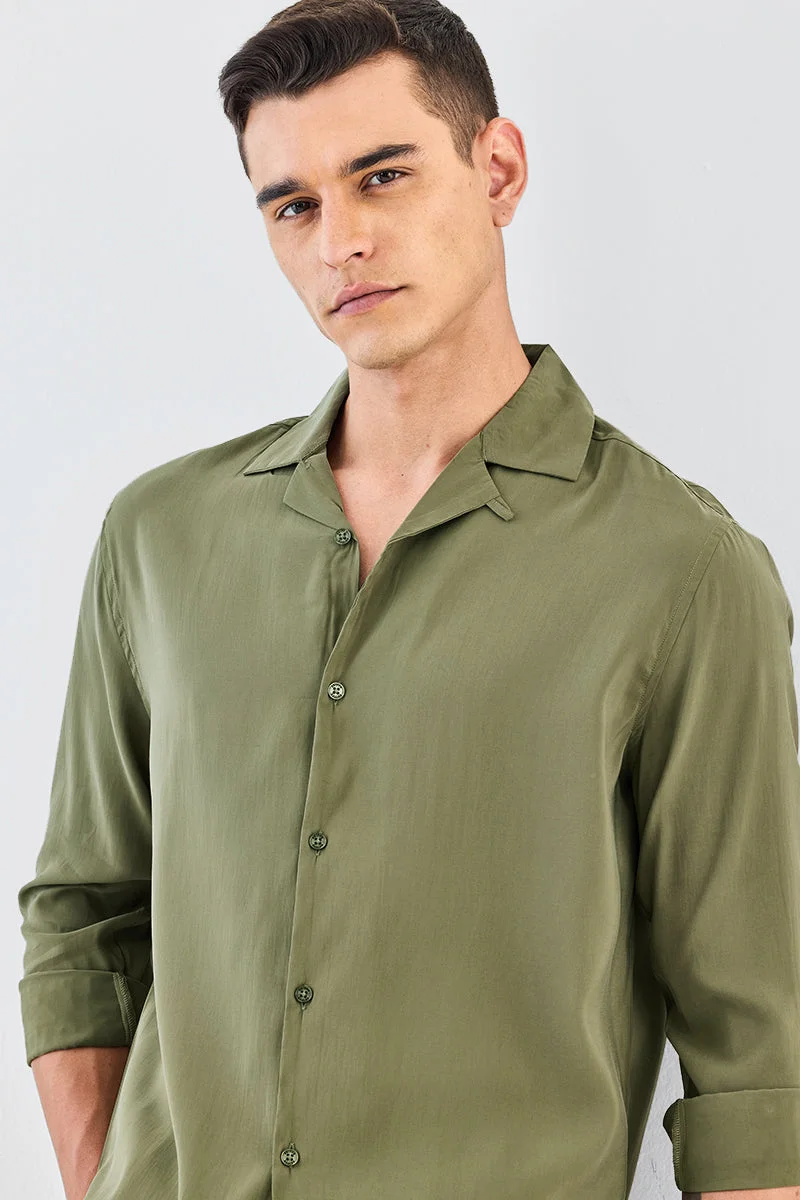 SNITCH Olive Box Fit Shirt