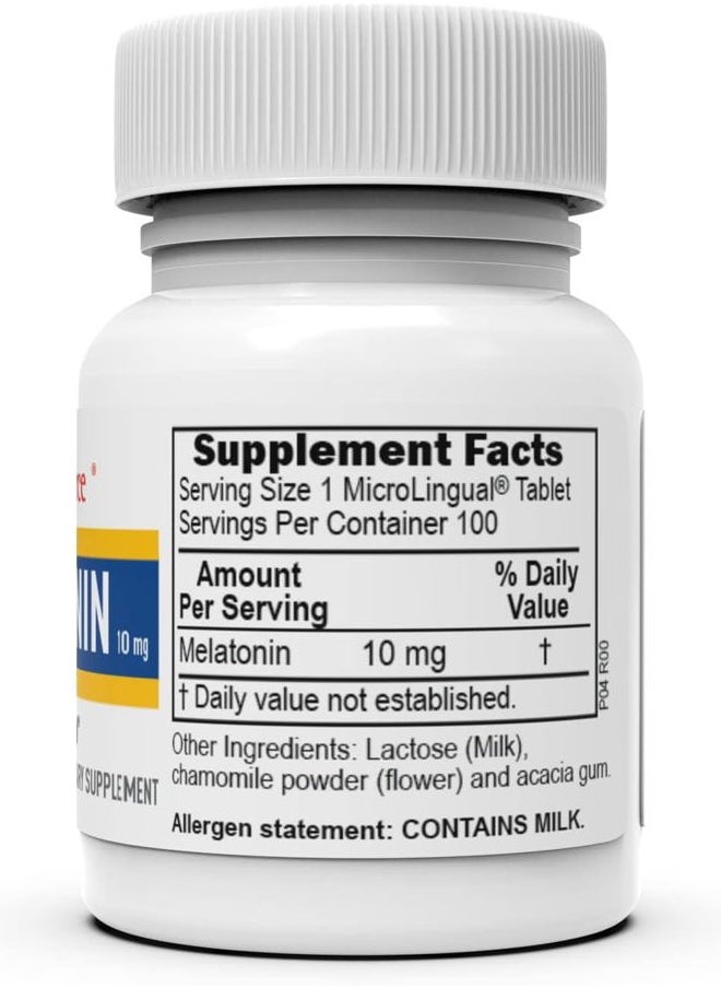 Superior Source Melatonin 10 mg - Healthy Sleep Support Supplement for Adults - Melatonin Formula with Chamomile Aids Relaxation & Restful Sleep - 100 Sublingual Dissolving Tablets  - Image 2
