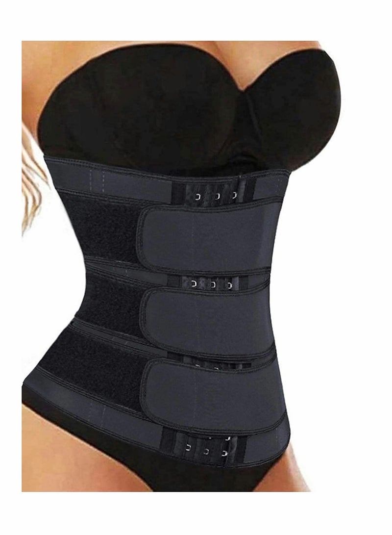 KASTWAVE Corsets Waist Trainer, KASTWAVE Women Waist Trainer Eraser Belt Tummy Control Waist Trimmer Slimming Belly Band Shaper, Compression Trimmer Waist Cincher for Workout Fitness ( L ) - Image 1