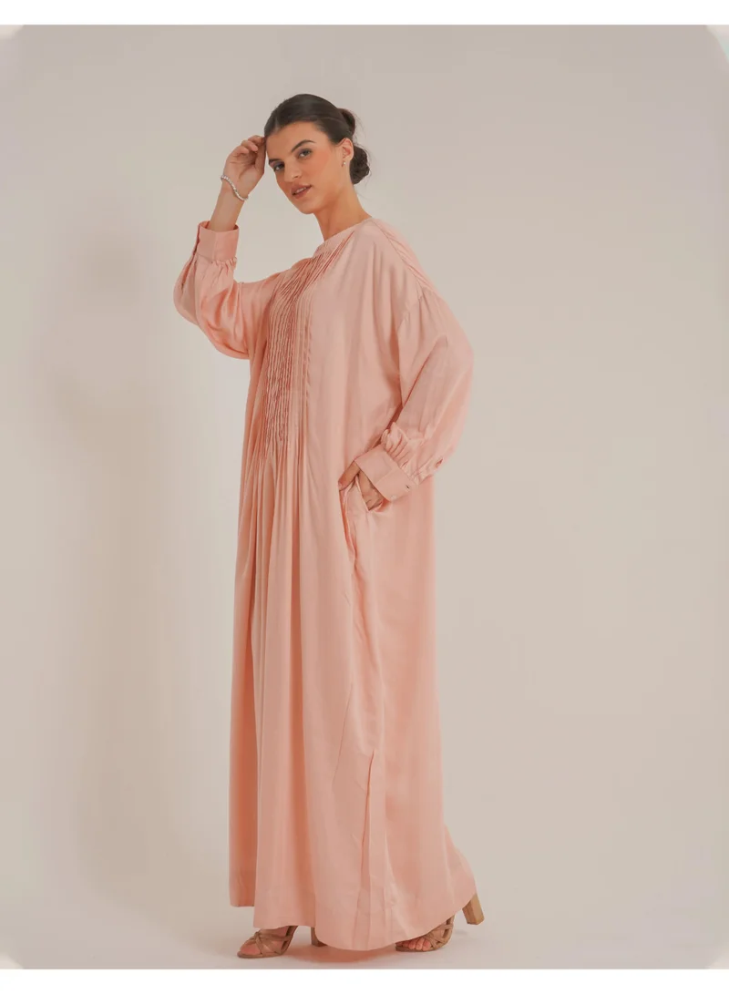 Noor Layan Rose Dress – Feminine Grace in a Soft Rose Tone made with TENCEL™