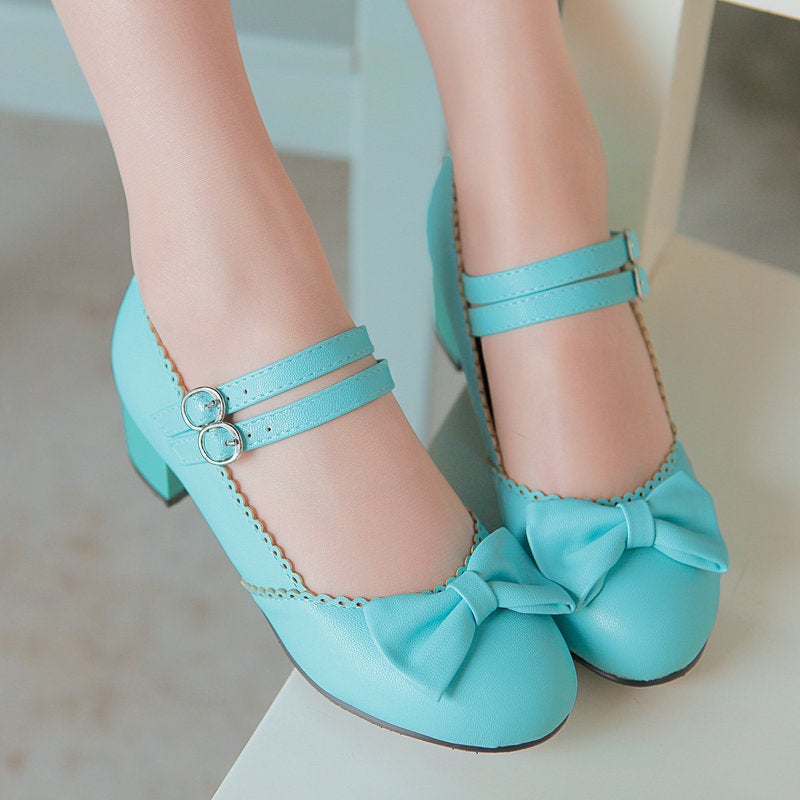 502080 Japanese Bow High-Heeled Soft Girl Princess Lolita Shoes Lolita Performance Lo Shoes Women - Image 3