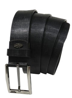 LAVERI LEATHER LAVERI GENUINE LEATHER FORMAL AND CASUAL BLACK BELT FOR MENS  - Image 2