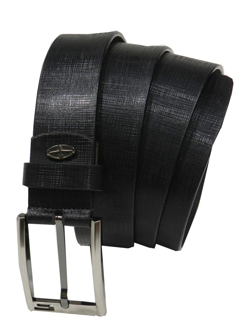 LAVERI LEATHER LAVERI GENUINE LEATHER FORMAL AND CASUAL BLACK BELT FOR MENS - Image 2