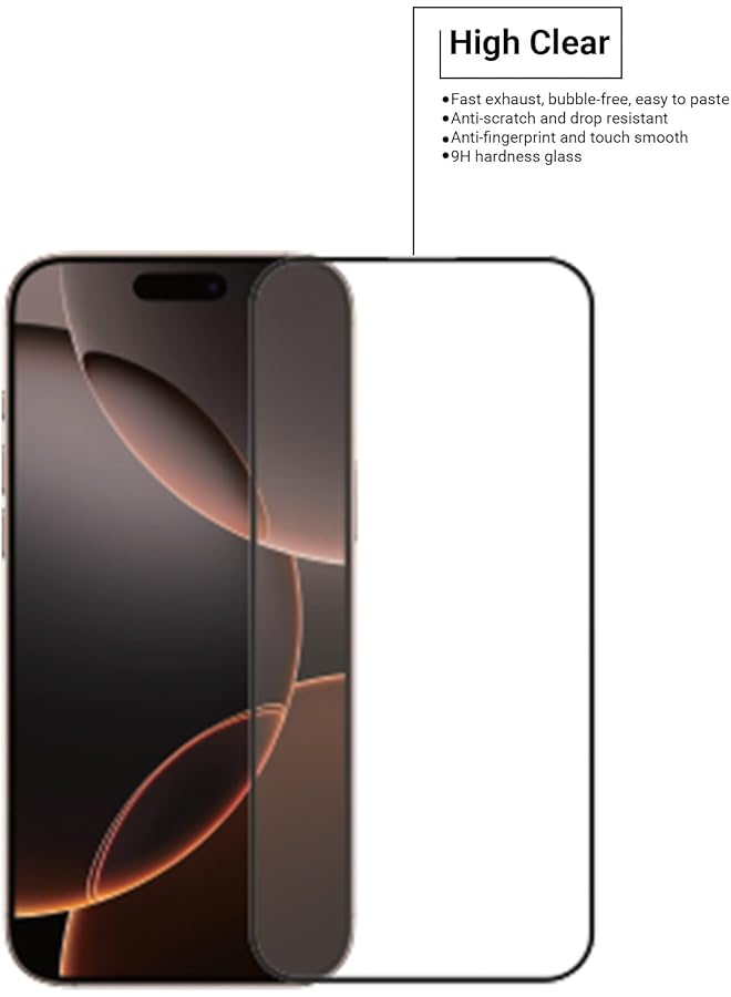 erorex Elite 3 In 1 Magsafe Case Screen Protector And Camera Lens For Iphone 16 Pro Max Clear - Image 2