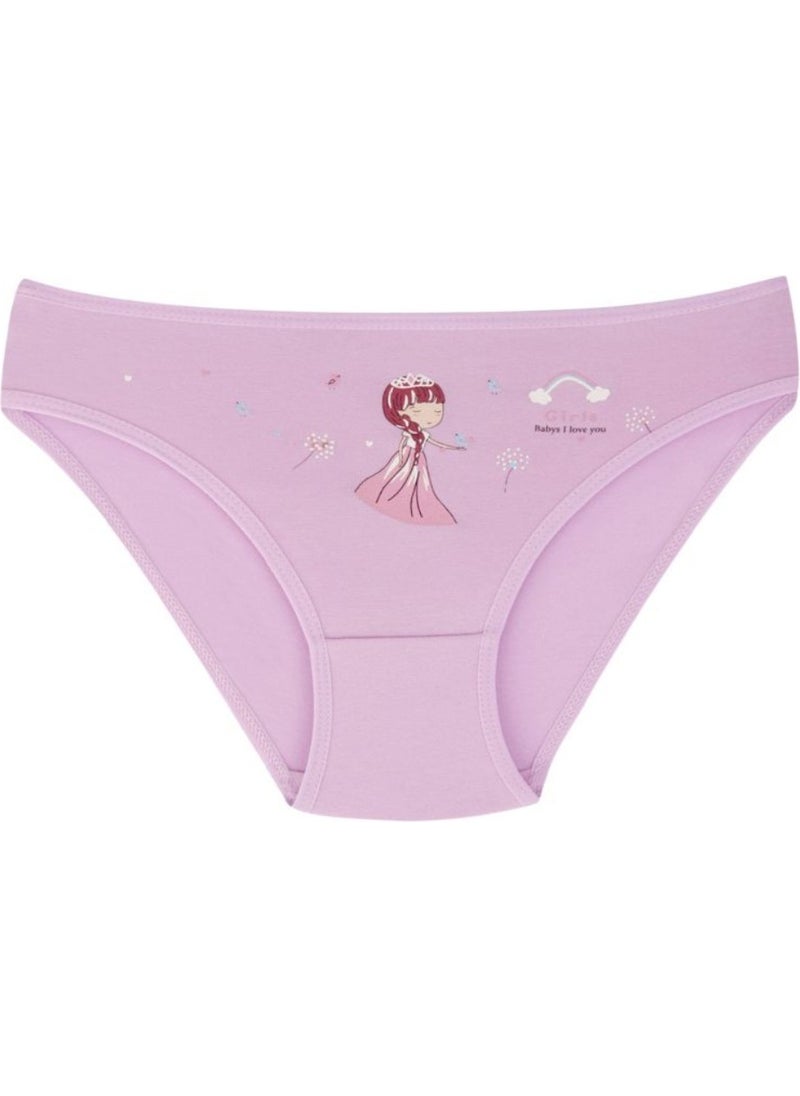 EQru Girls 7 Pieces Princess and Flamingo Patterned Mixed Color 7 Piece Panties  - Image 5