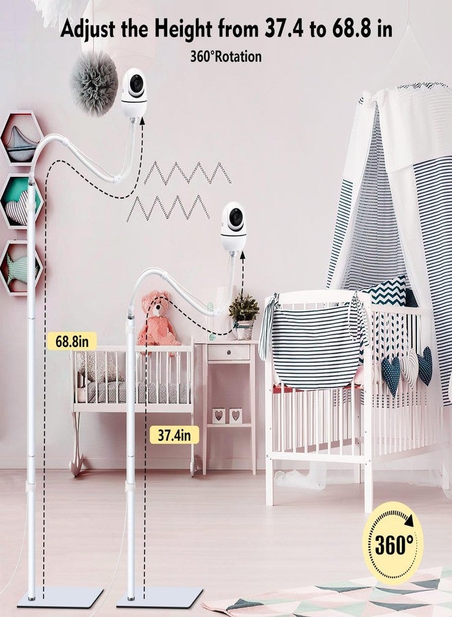 CaGuan Baby Monitor Floor Stand Mount Compatible with HelloBabyHB6550/HB65/HB40/HB6339/ANMEATE SM24, Baby Ganibs, Bonoch, for Infant Optics Dxr-8 PRO, Nanit Pro Flex Stand, And Camera with 1/4" Threaded Hole - Image 4
