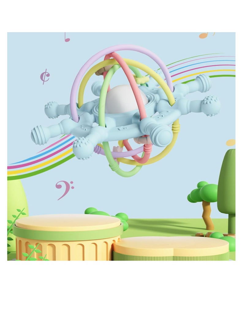 ECVV ECVV Silicone Baby Teether Toys with Rattle Babies Sensory Toys Teething Relief Baby Chew Toys for Baby Girl Boy Newborn, Birthday, Christmas Gift  - Image 5
