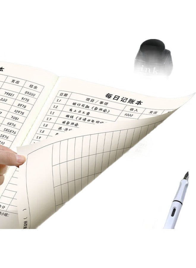 Jiaranheng Jiaran Heng 3-Pack B5 Kraft Paper Daily Accounting Book, Sales Report, Daily Cash Flow Journal, Expense And Income Ledger, Company Financial Accounting Cash Flow Book, Financial Management Book - Image 2