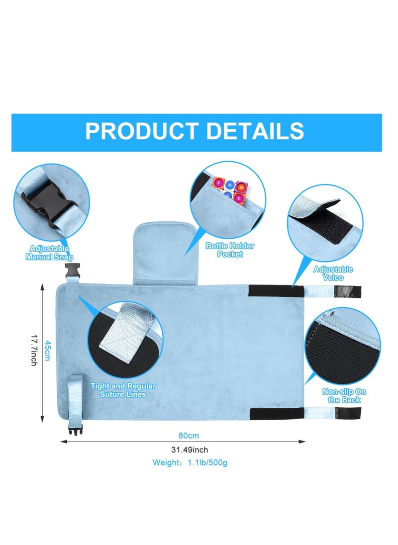 Toddler Airplane Bed, Airplane Seat Extender for Kids, Airplane Bed with Side Pockets, Kids Airplane Travel Essentials, Baby Portable Plane Bed Foot Rest for Flights, for Leg Rest & Lie Down - Image 4