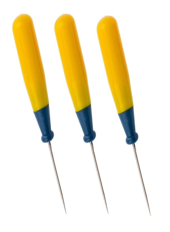 OFXDD Drill Scratch Awl with Plastic Handle for Leather Working - Pack of 3 - Dart Carpenter Awls for Paper Work Scribe - Image 1
