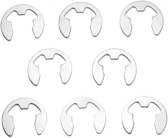 Snap Rings E Clips 20/50/100PCS Clip Circlip 2mm to 12mm Retaining External Stainless Steel(100pcs,M12) - Image 5