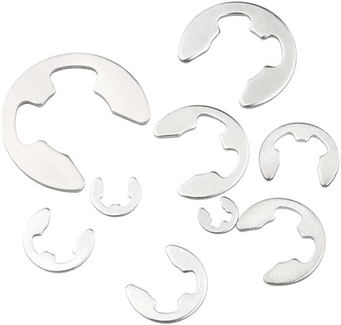 Snap Rings E Clips 20/50/100PCS Clip Circlip 2mm to 12mm Retaining External Stainless Steel(100pcs,M12) - Image 4