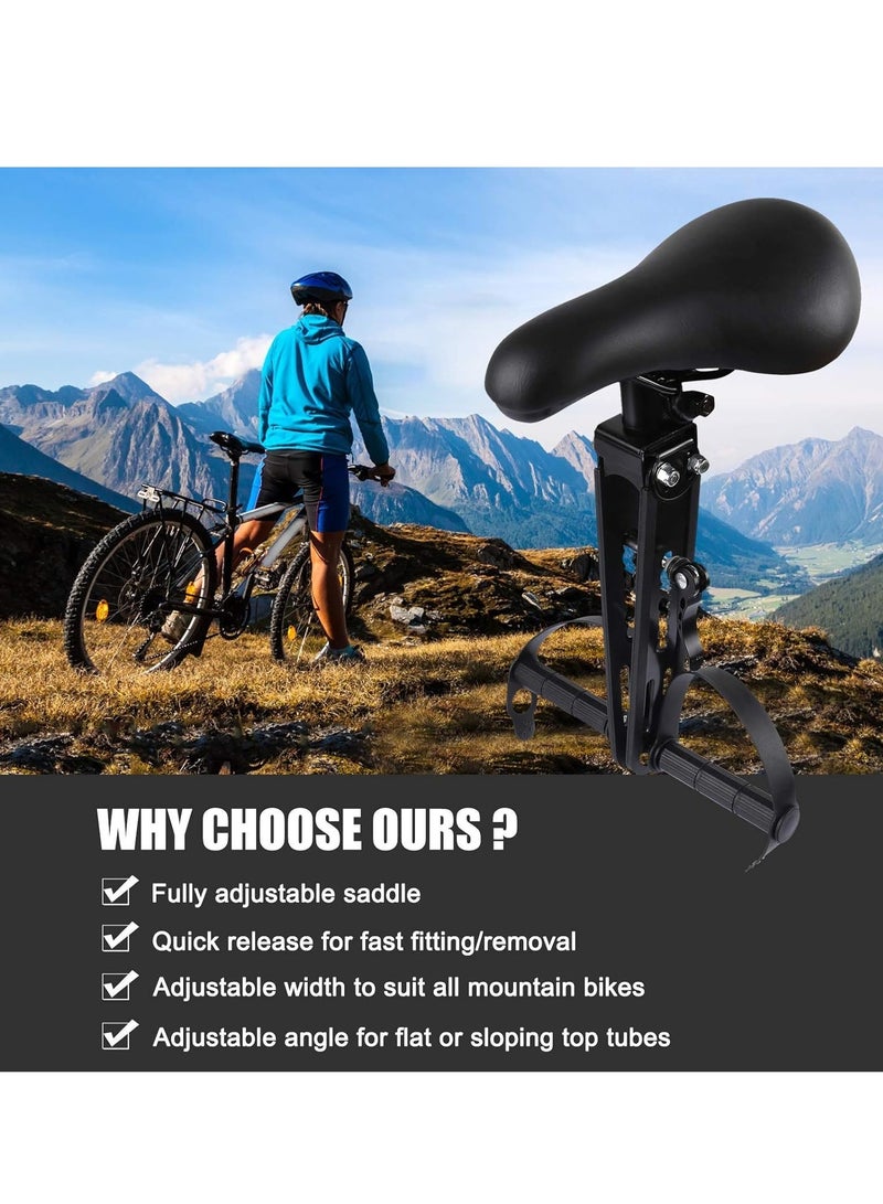 KASTWAVE Kids Bike Seat for Mountain Bikes, Kids Bike Seat for Front of Bicycle, Detachable Front Mounted Bicycle Seats for Children 2-5 Years Old - Image 5