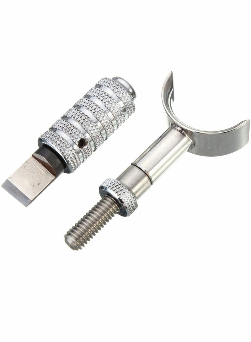 Leather Craft Swivel Engraving Knife, Stainless Steel Precision DIY Carving Cutting Tool Set, Adjustable Handy Working Kit  - Image 5