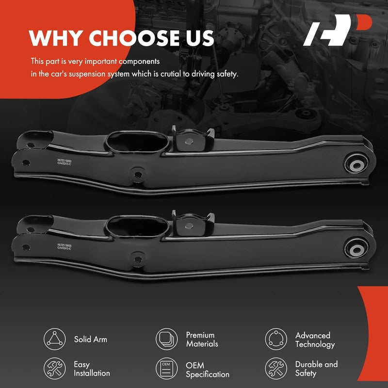 A-Premium Rear Lower Control Arm Set for Dodge Journey - Image 4