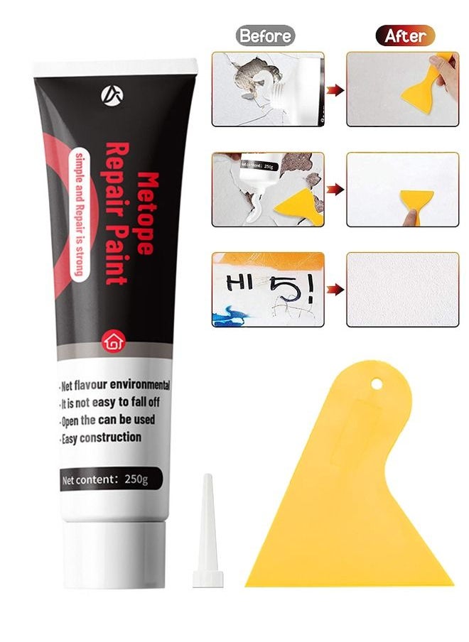 ASHILE Drywall Patch Repair Kit with Scraper Wall Spackle Repair Paste Wall Mending Agent Fill The Holes for Home Wall Plaster Dent Easy Solution  - Image 1