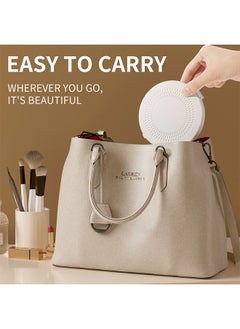 GIFT Compact Mirror Lighted Travel Makeup Mirror with 1X/5X Magnifying Double Sided Dimmable Portable Pocket for Handbag and Pocket USB Charging  - Image 5