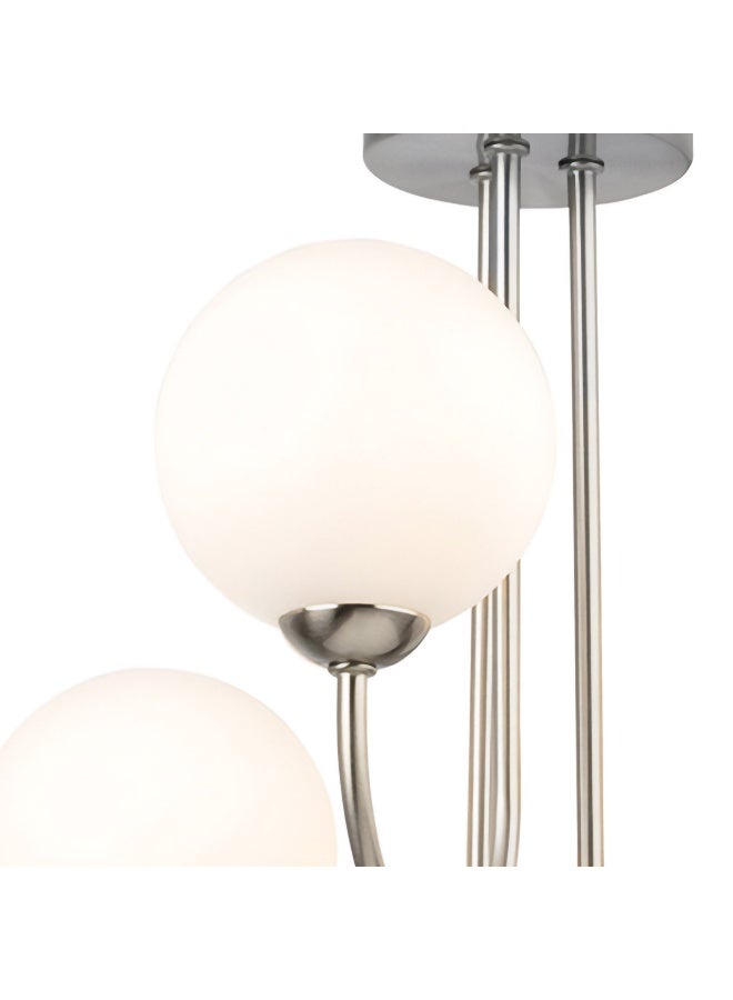 Cluc Silver Globo di vetro Chandelier - 3 globes - Image 2