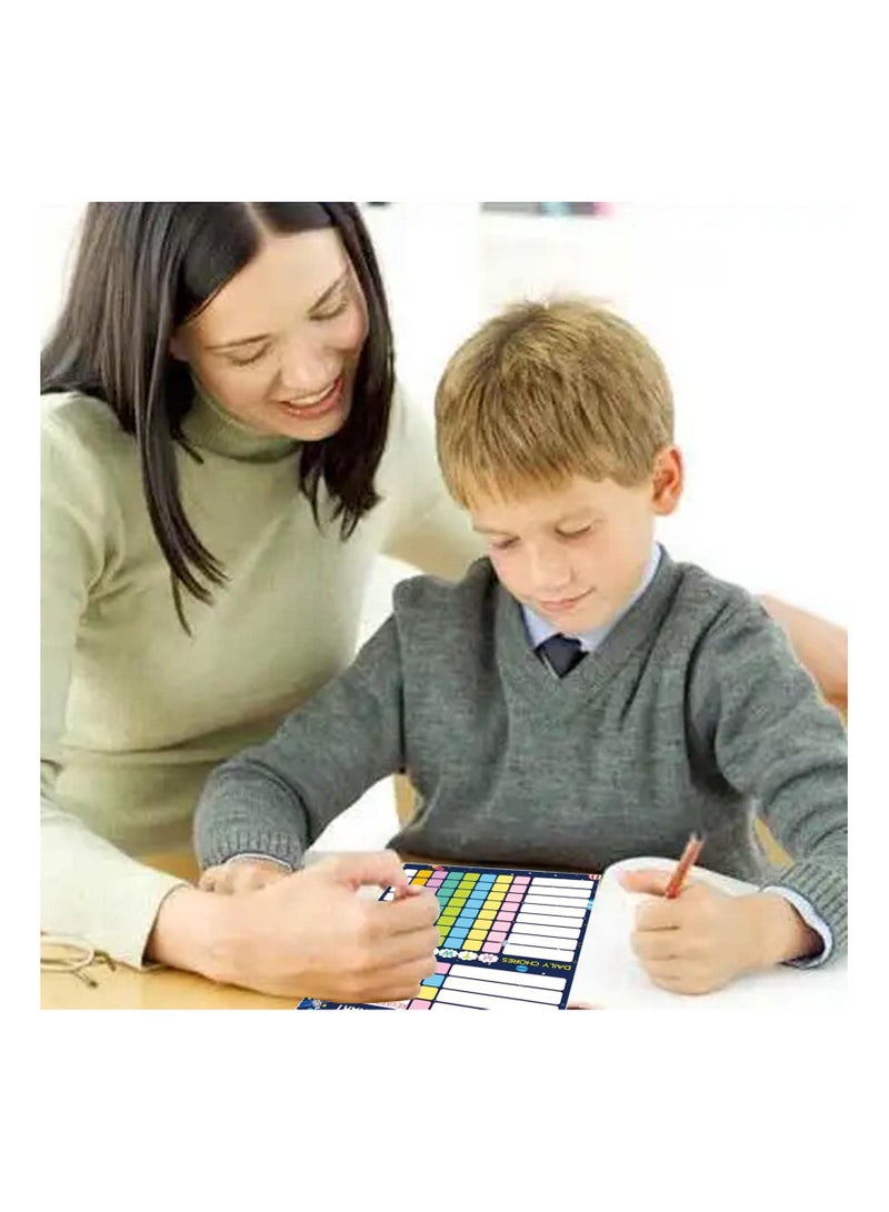 SYOSI Magnetic Chore Chart, Dry Erase Chore Chart for Fridge - Magnetic Dry Erase Board Reward Chart for Toddlers, Kids, Teenagers, Adults, Behavior Chart (20 * 30 cm)  - Image 2