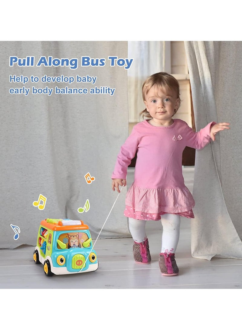 ARNOTEC لعبة سيارة موسيقية متعددة الوظائف، شاحنة موسيقية ممتعة مع أضواء وموسيقى، شكل آلة بيانو تعليمية، لعبة تدريب تعليمية مبكرة لطيفة، هدية رائعة للأطفال من 9 أشهر وما فوق - Image 3