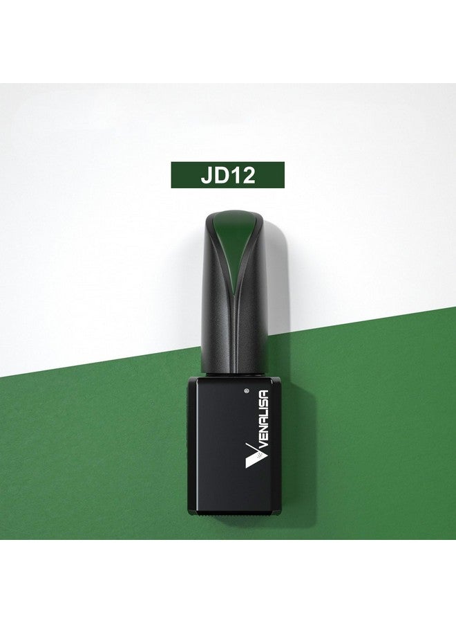 V VENALISA VENALISA 15ml Emerald Green Gel Nail Polish, Dark Green Gel Polish Lime Green Color Soak Off UV LED Nail Gel Polish Nail Art Starter Manicure Salon DIY at Home, 0.53 OZ - Image 5