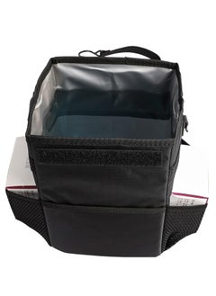 Generic Car Trash Can with Lid Car Trash Bag Hanging with Waterproof Inner Layer and Storage Pockets Leakproof Collapsible Garbage Can with Solid Structure Support  - Image 4