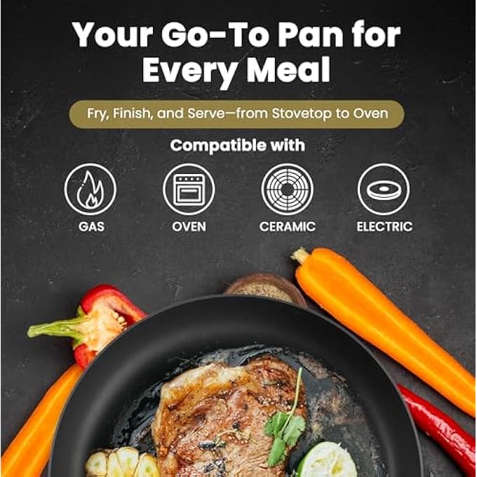 SCANPAN Classic Fry Pan Black 28 Cm Sw28001203 - Image 5