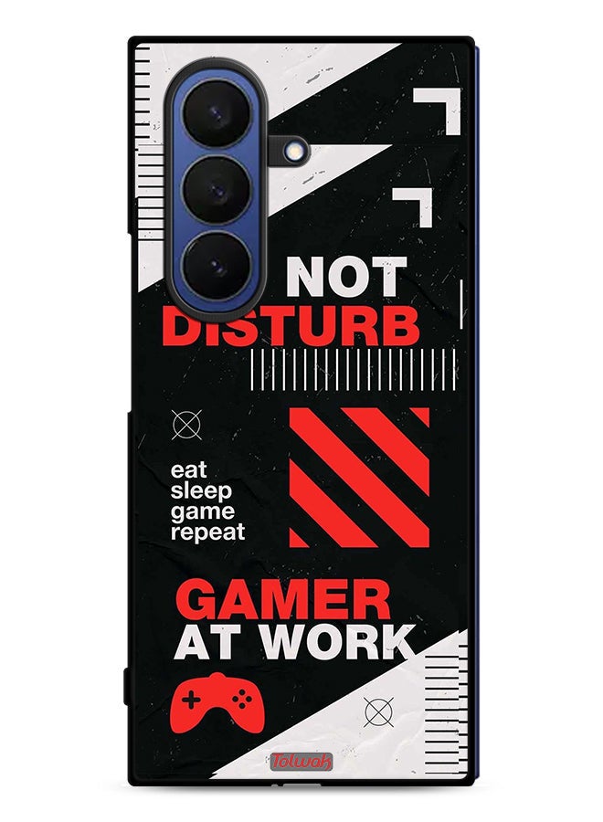 Tolwak Samsung Galaxy Z Fold7 Protective Case Cover Do Not Disturb Gamer At Work - Image 1