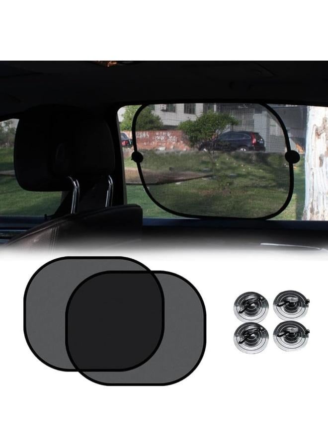EasyLife 2 Pieces Car Window Shades Covers Breathable Mesh Baby Car Window Cover with Suction Cup - Image 1