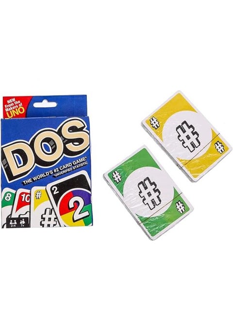 UNO Dos Edition Playing Cards From 2 To 10 Players Best Family Game Includes 108 Playing Cards - Multi Color