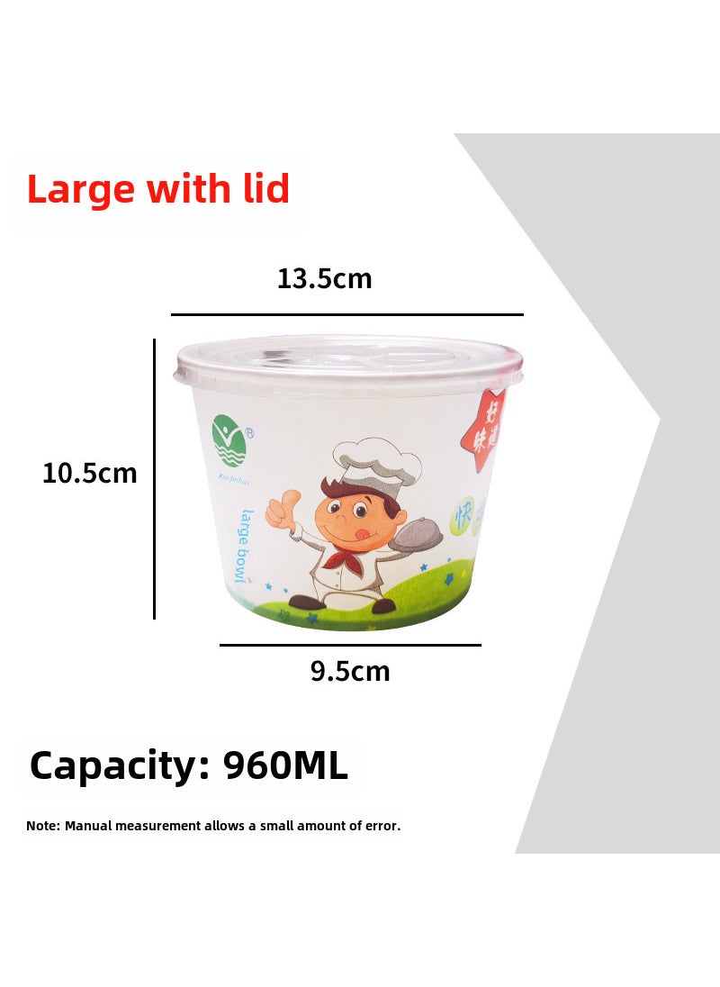 Generic Disposable Paper Bowl Takeout Container SetLarge bowl 960 size {630 only} with lid Large bowl 960 size {630 only} with lid 