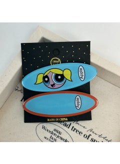 Colorful Powerpuff Girl Hair Clips Blue