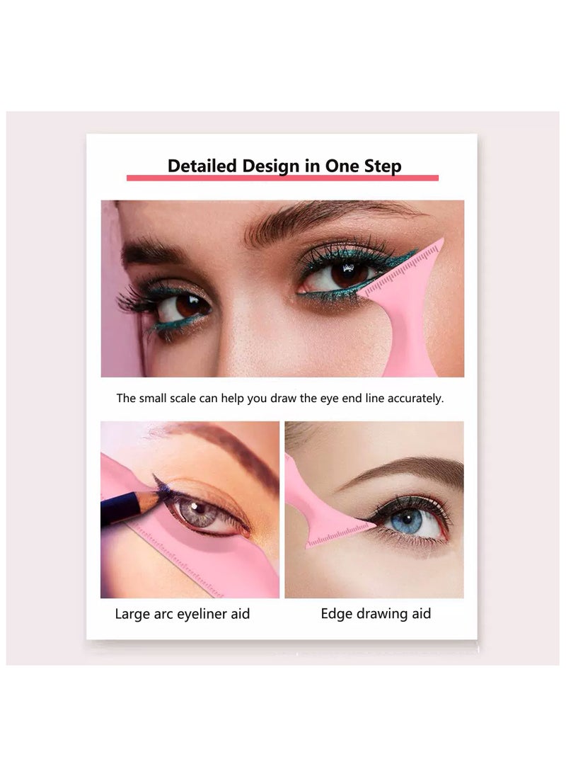 Handaiyan Silicone Eyeliner Stencil Guide Beauty Tool Helper for Eye Wing Look,Cat Eyeliners Reusable Hood,Wing Applicator Shaper,Soft and Flexible,Tip Template,Shield Auxiliary Artifact,Drawing Aid Makeup  - Image 3