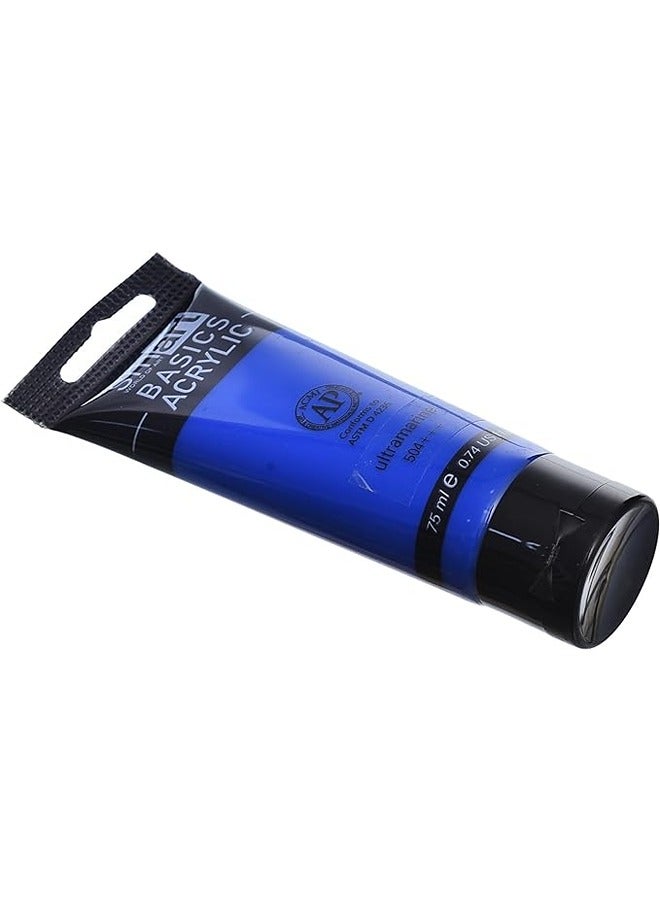 Smart Acrylic 75ml Tube - Ultramarine 504 (BLUE) - Image 4