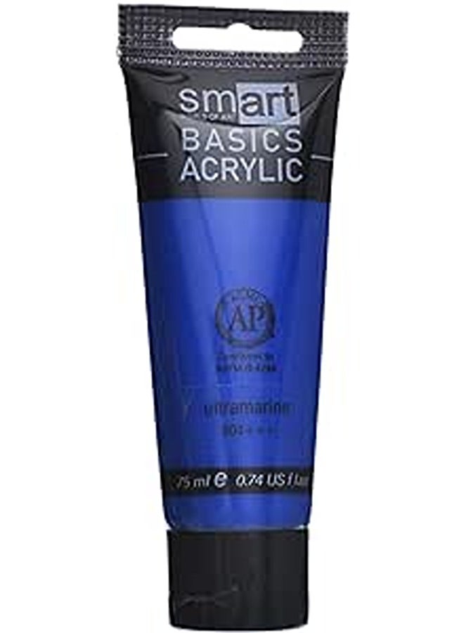 Smart Acrylic 75ml Tube - Ultramarine 504 (BLUE) - Image 2