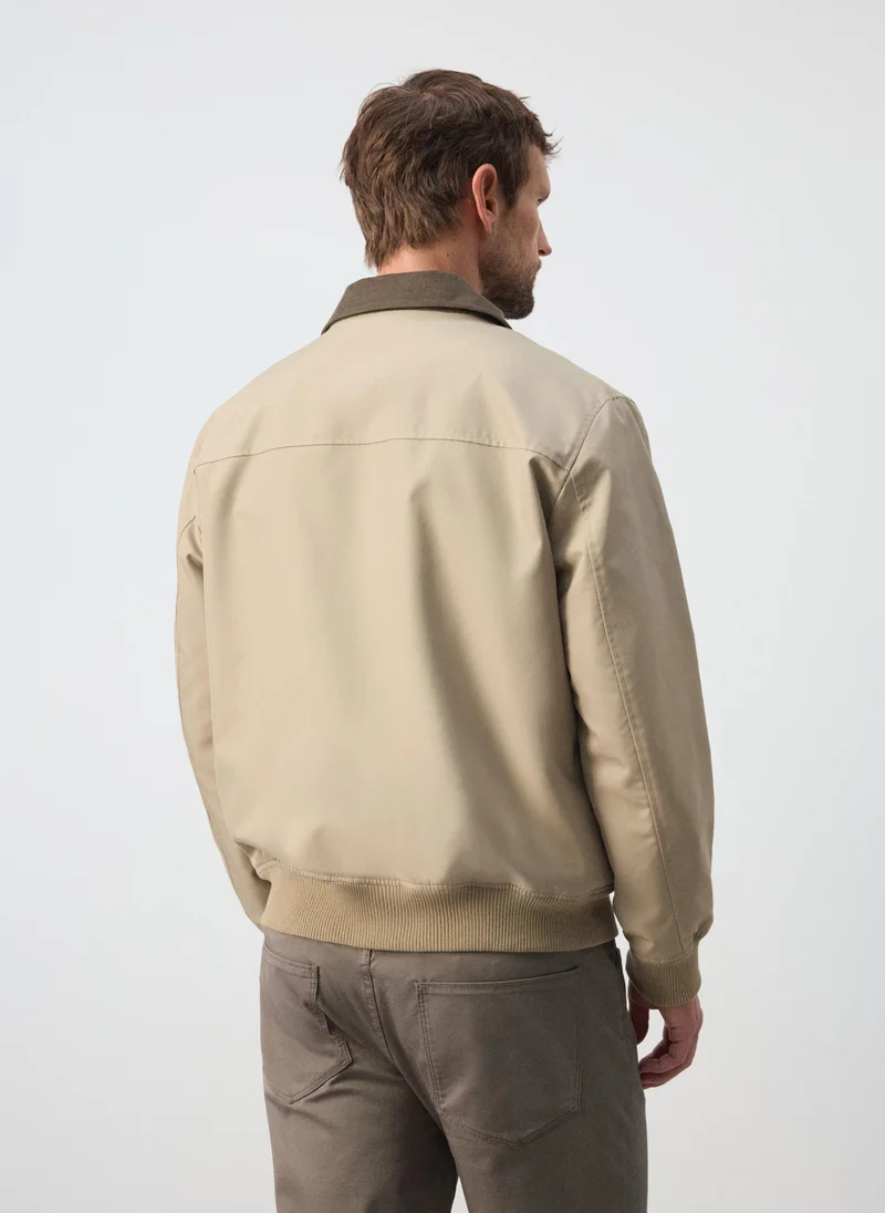 Mango Man 07-ARENA Water-Repellent Cotton Blend Jacket for Men | Best Price UAE