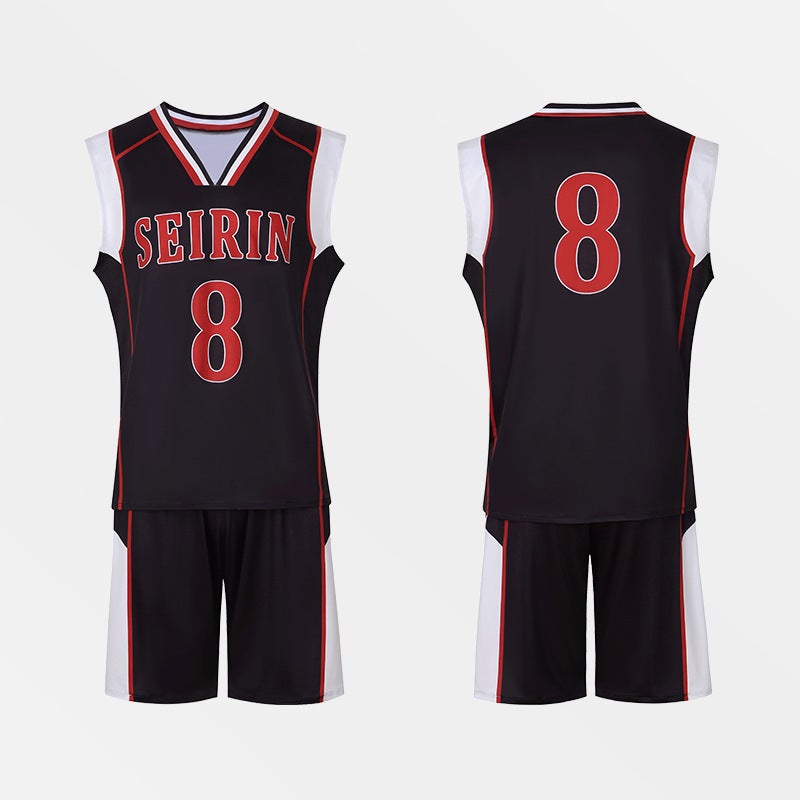 The new sunspot basketball cos clothing emperor light full cosplay clothing role animation play clothing jersey No. 8 jersey