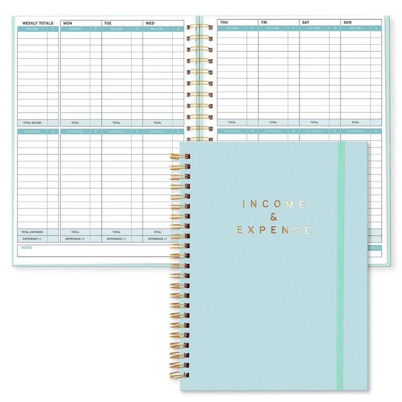 Sweetzer & Orange S&O Income and Expense Tracker Notebook for Better Money Management - Bookkeeping Record Book - Income and Expense Log Book Small Business - Ledger Books for Bookkeeping - 104 Pages, 6.4â€ x 8.4â€ - Image 1