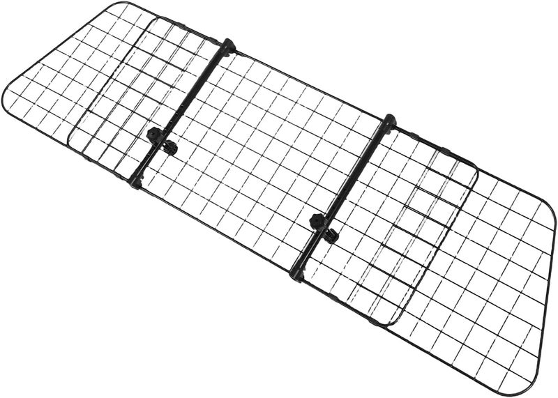 All user friendly build Eujgoov Dog Car Barrier Adjustable Pet Divider Cargo Net Heavy Duty Wire Mesh Gate for SUVs Trucks Sedans Trusted all-purpose quality - Image 1