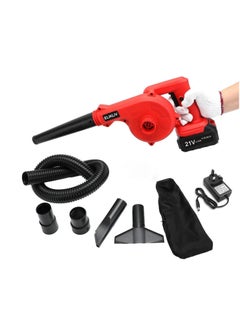 ELIKLIV ELIKLIV Mini Small Leaf Blower, Cordless 2 in 1 21V Lithium Battery Multifunctional Blower for Blowing Leaves, Cleaning Dust and Small Trash, Car, Computer Host, Hard to Clean Corner  - Image 2