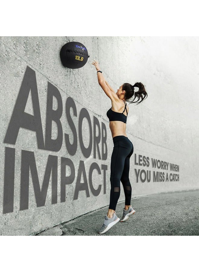 Yes4All 20 lb Wall Ball - Soft Medicine Ball/Wall Medicine Ball For Full Body Dynamic Exercises, Black - Image 4