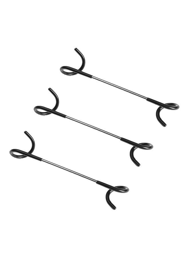 NIBEMINENT 3 Pcs Outdoor Camping Tent Lantern Stand 26.5x2x7cm - Image 1